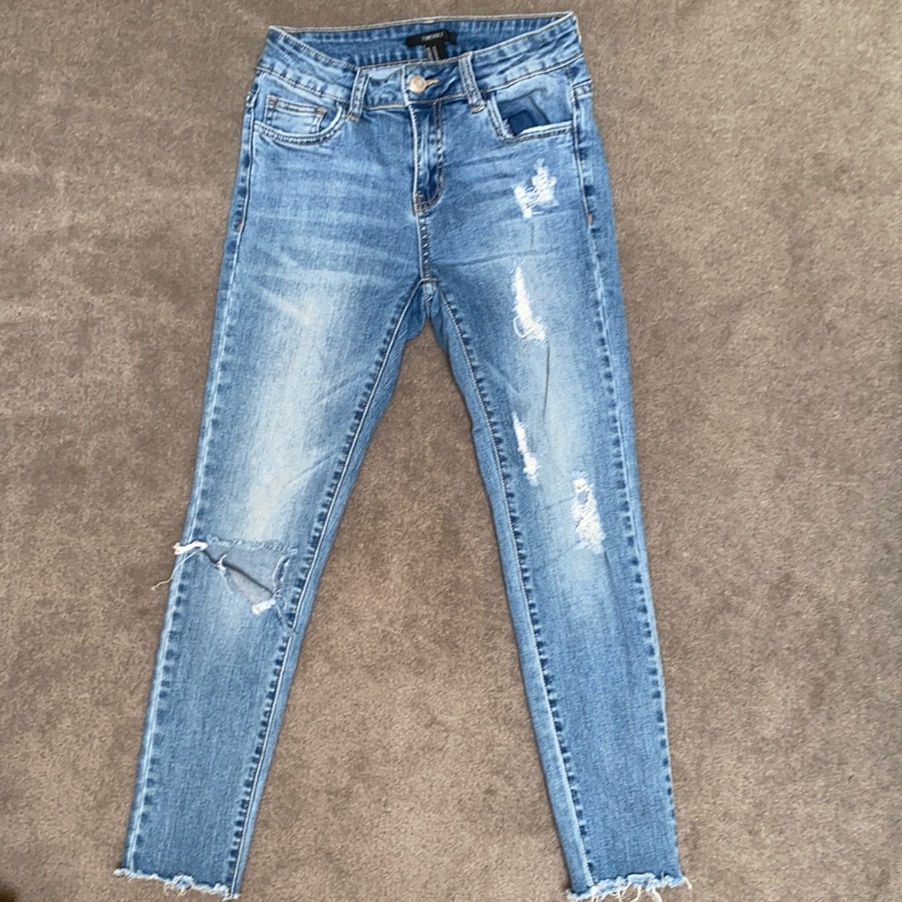Forever 21 Midrise skinny ankle jeans